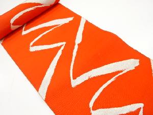 アンティーク　線描き模様織り出し　八寸帯地反物